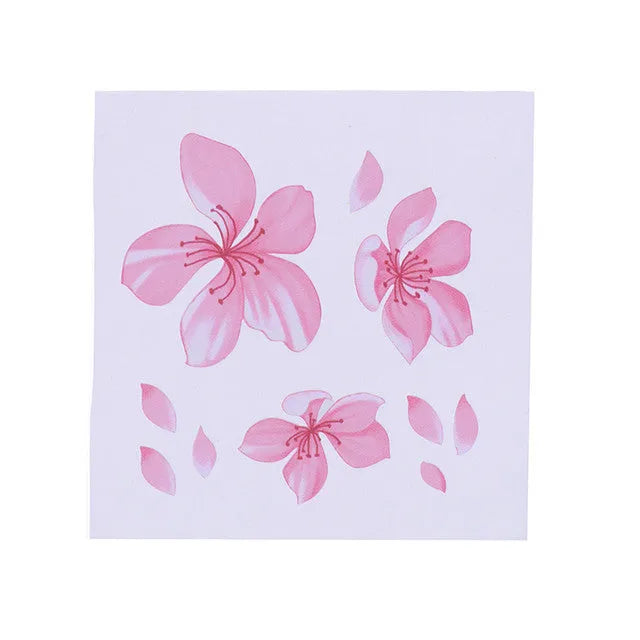 Cherry blossom flower pattern car stickers in two sizes for vehicle decoration