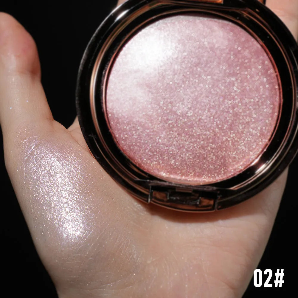 Jar of C-F019 Shining High Gloss 4D nail art glitter powder with sparkling particles.
