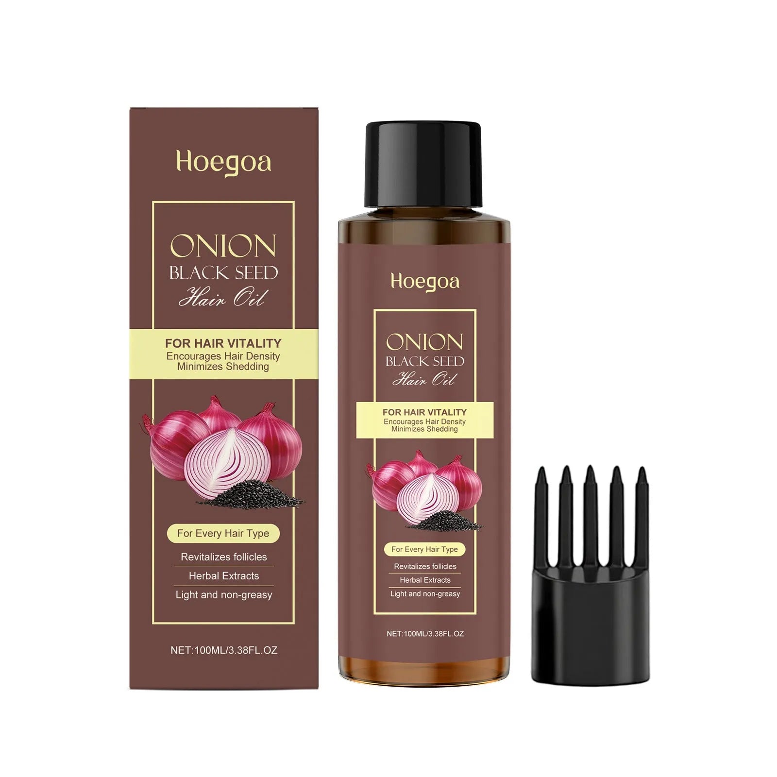 100ml hair care essential oil bottle with accessories for nourishing hair treatment