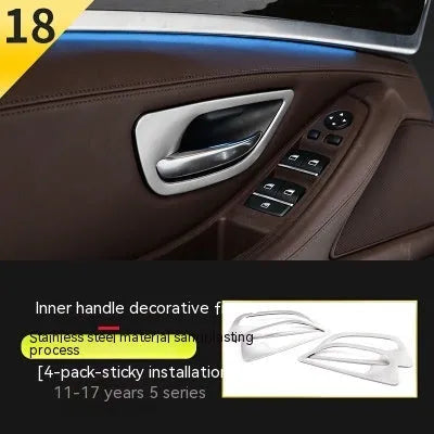 BMW 5 Series interior door handle decorative trim strips for 2011-2017 models