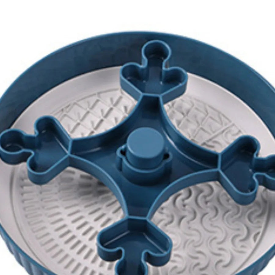 Pet slow feeder bowl with removable game mat and anti-choke silicone pad in choice of colours