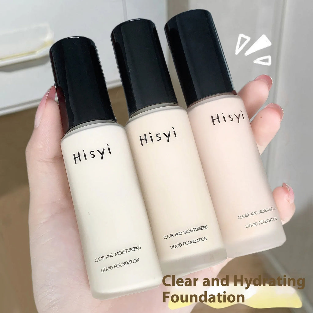 Lightweight liquid foundation BB cream 30ml in Ivory White, Natural Color, and Deep Flesh Color