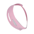 Far infrared elastic V face bandage in pink or black for facial contouring