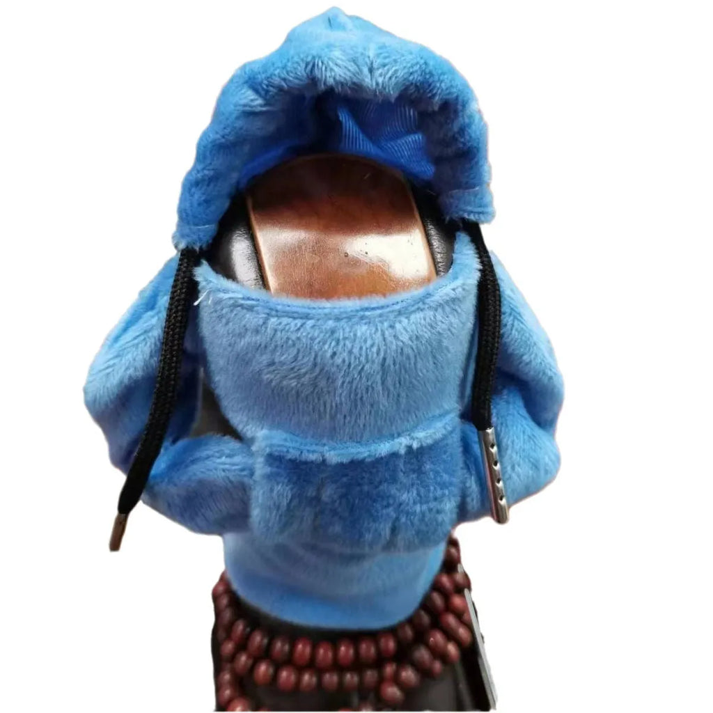 Velvet car gear handle sleeve in multiple colours showing tight and loose fit options