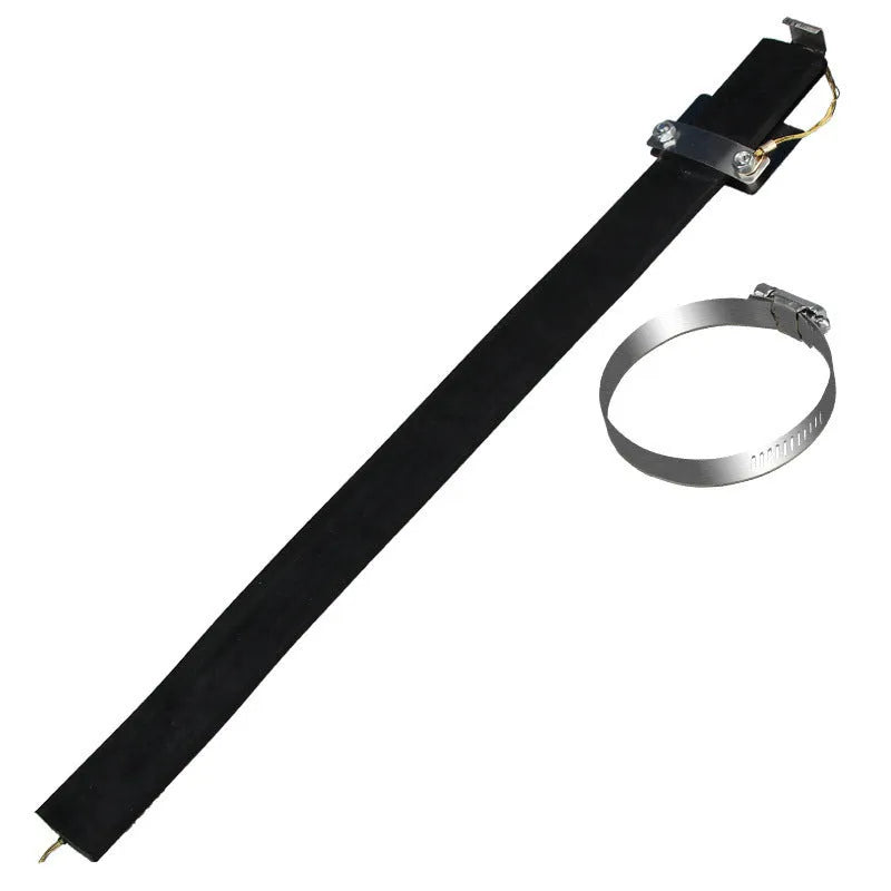 Black rubber car electrostatic grounding chain with copper wire, 370mm long, for sedan SUV van.