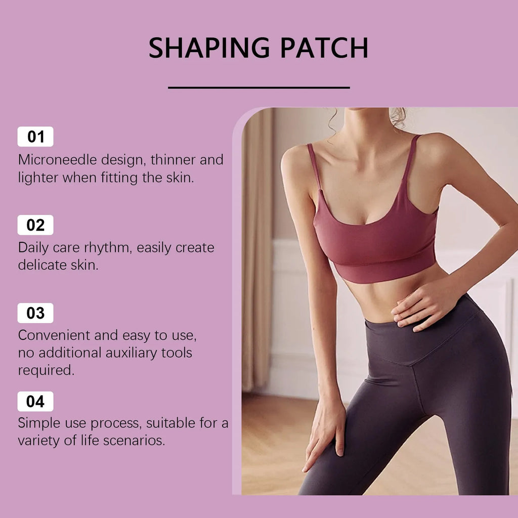 Body nursing adhesive bandage with aloe and mint leaf microneedle patch 4 pieces net content