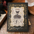 Retro art THALO gothic style A5 notebook with wood pulp paper and artistic cover design