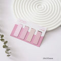 Four magnetic Morandi series colour block bookmarks in different colours arranged together