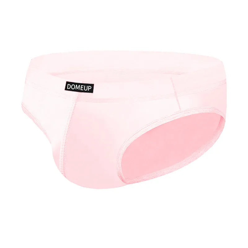 Men's seamless low waist sport briefs in white, black, or pink colours