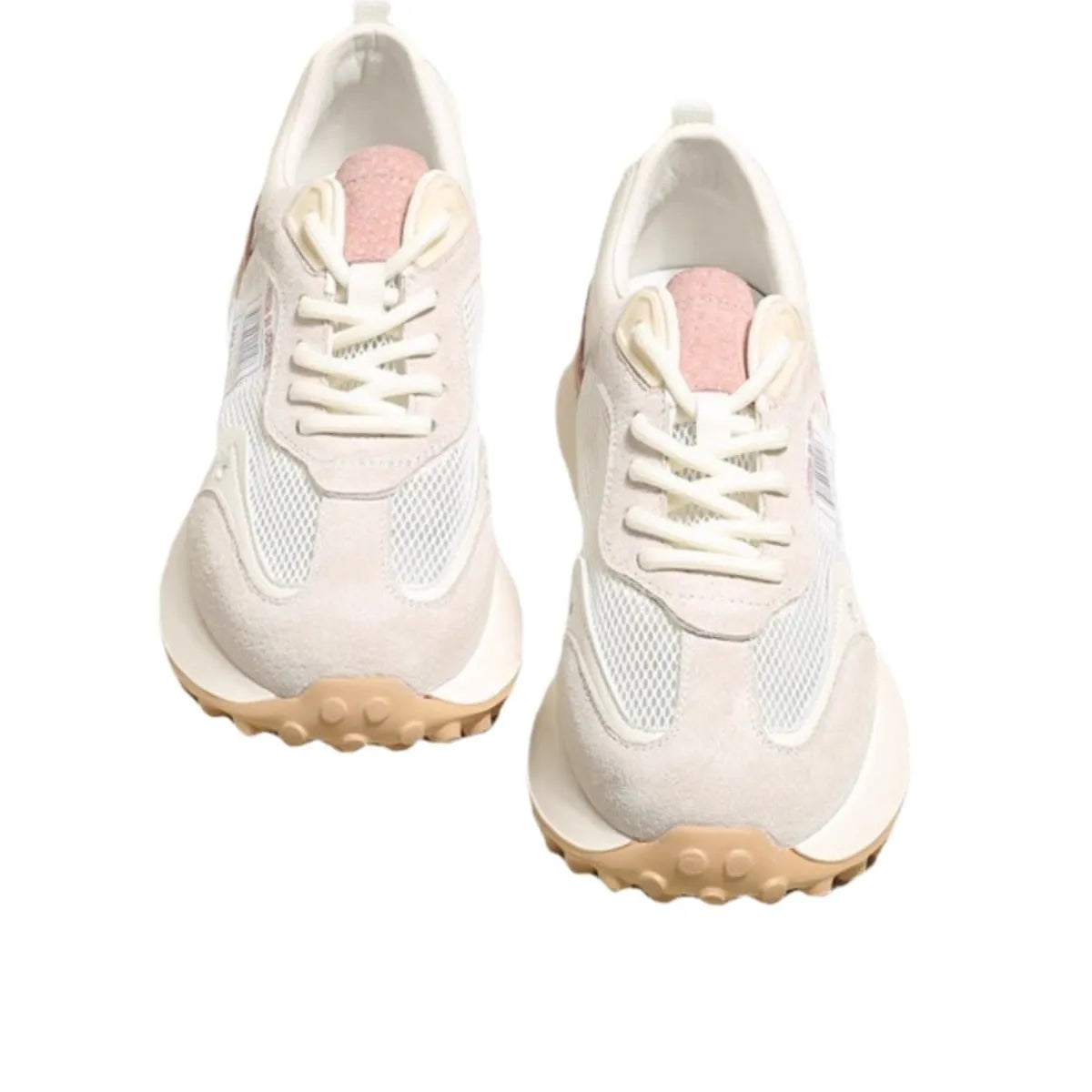 Women's low-top retro sneaker in grey with round toe, rubber sole, and shallow-cut design under 7cm.