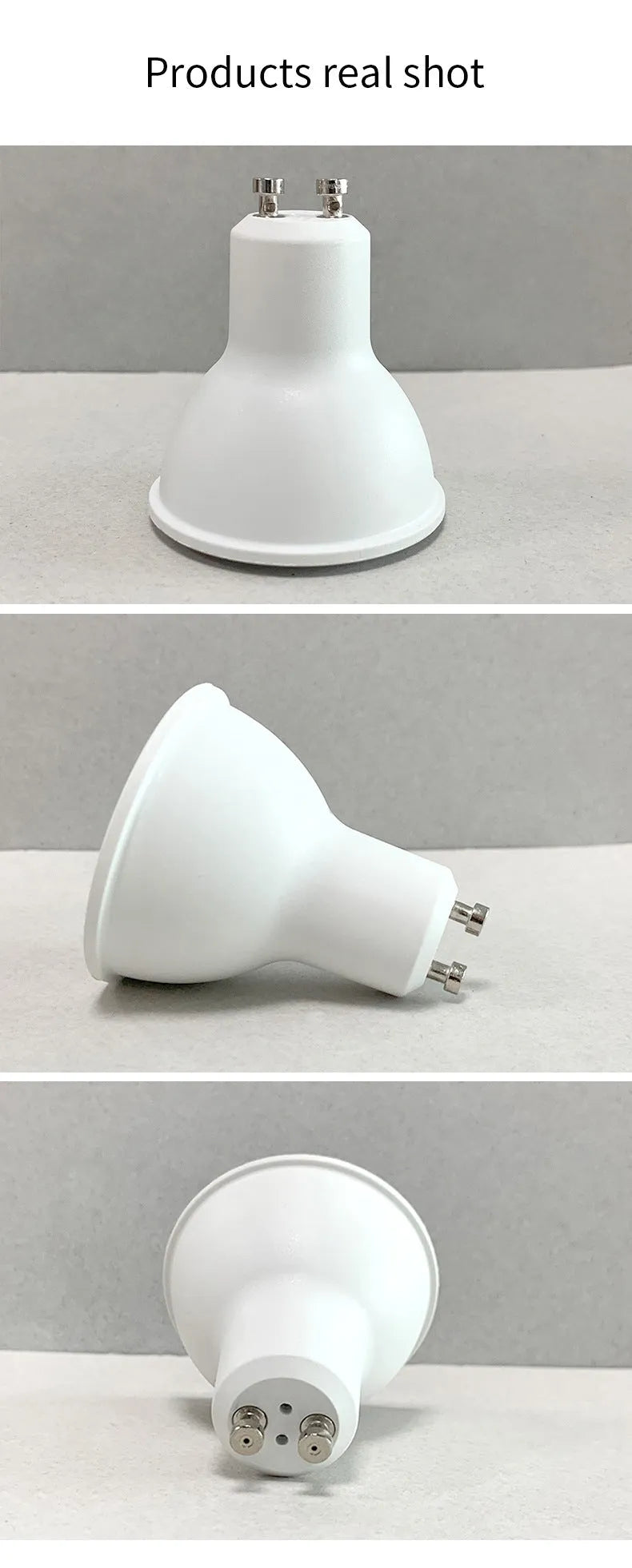 GU10 smart LED spotlight bulb with RGBCCT colour control and WiFi connectivity