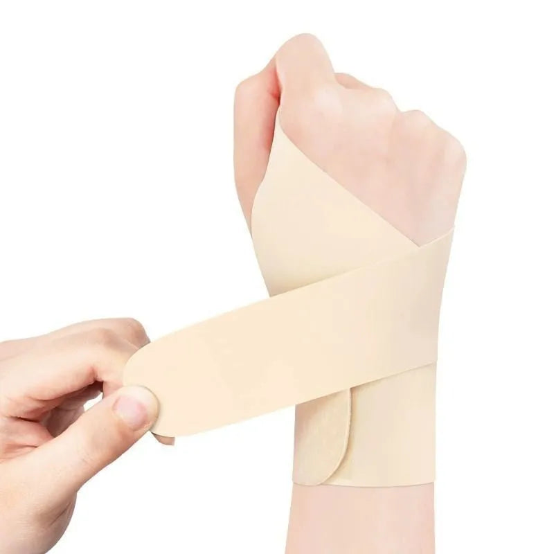 Athletic wristguards in black and skin colour options for badminton tennis volleyball fitness