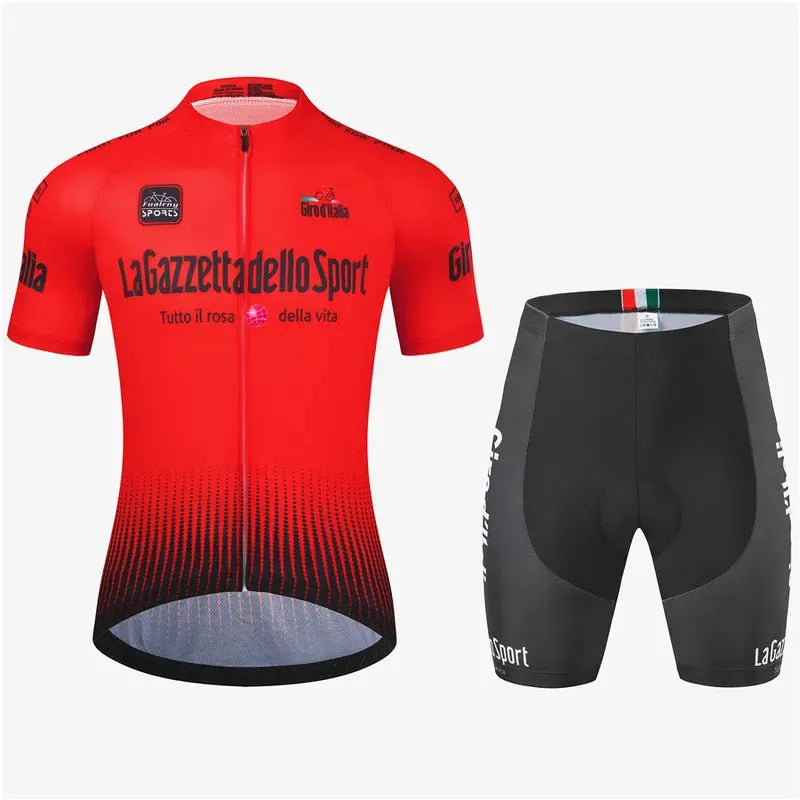 Short sleeve cycling jersey suit in various colours for road biking and summer sports