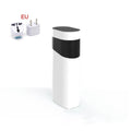 Small black or green desktop instant water dispenser with digital temperature display.