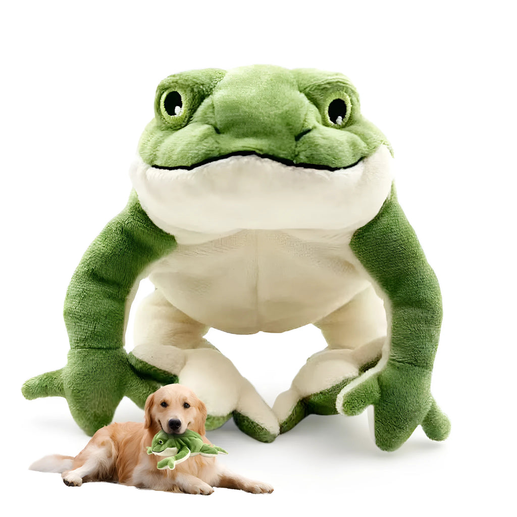 Green pet plush toy sound bite-resistant 27 cm dog toy for Golden Retrievers