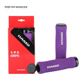Ultra-light 41g mountain bike handlebar grips in black, purple or biange colours with lock handle covers