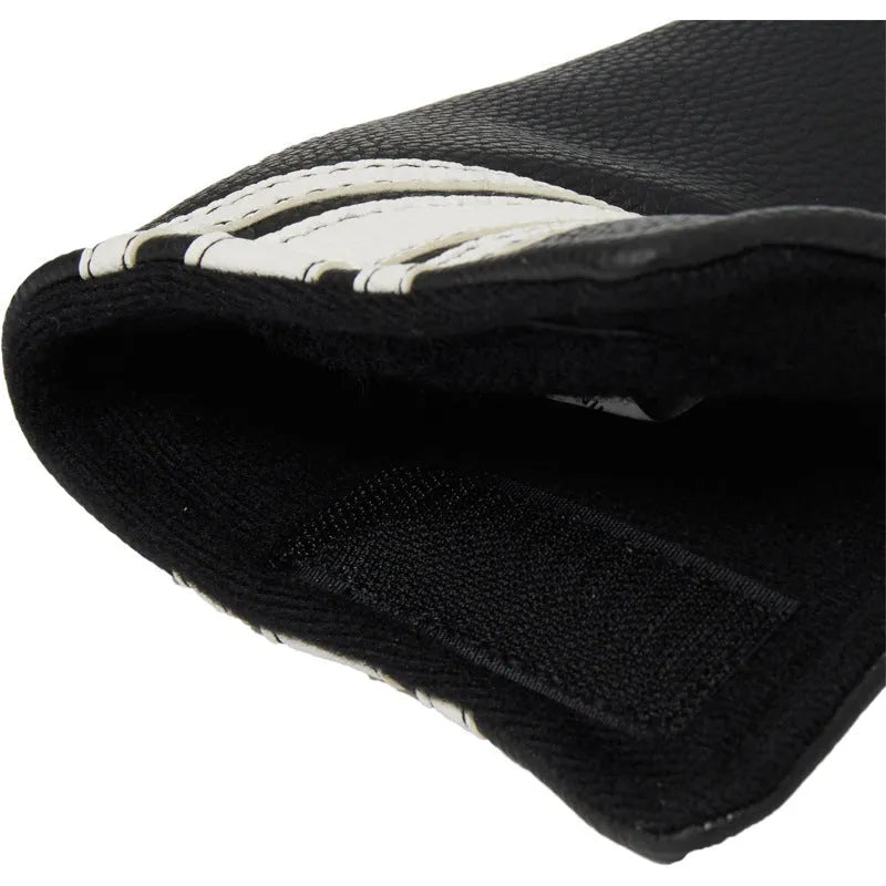 Black PU leather golf push rod sleeve for club protection