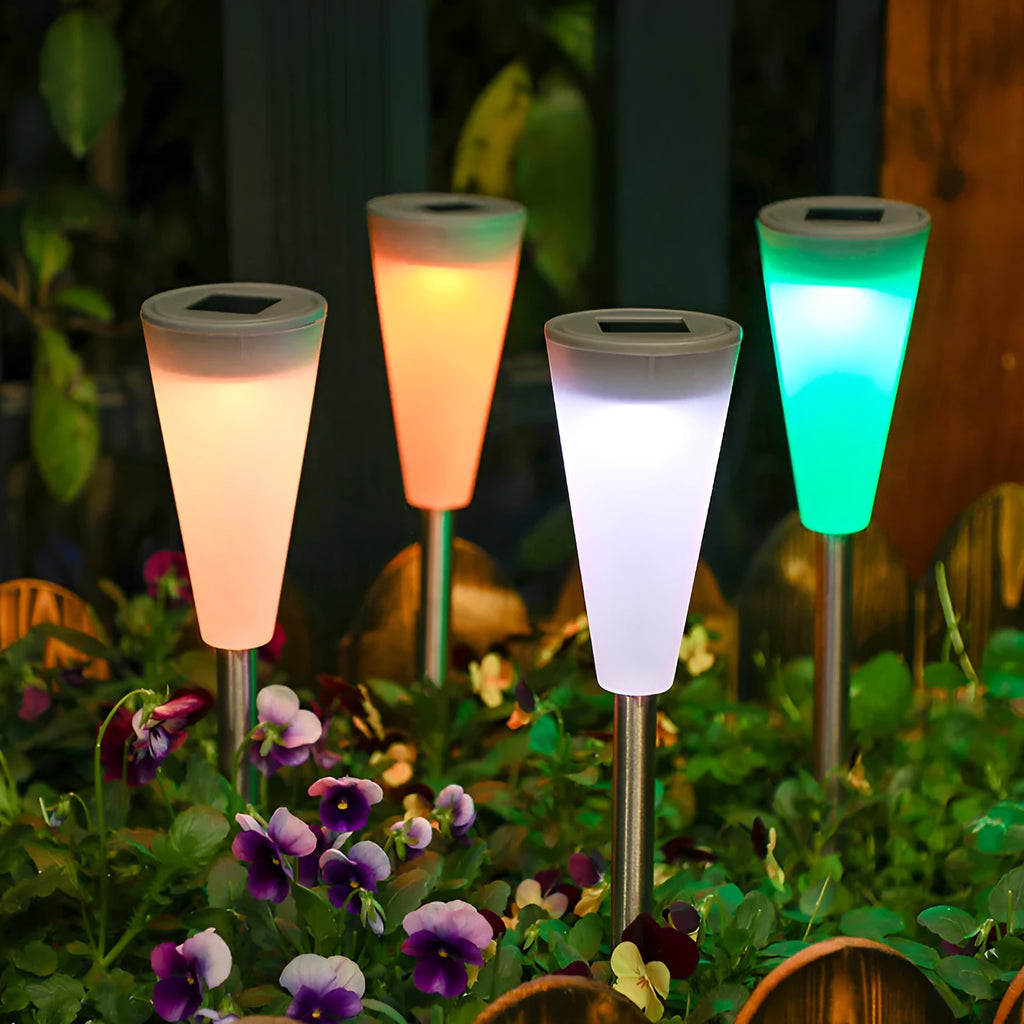 Solar landscape decorative lantern as outdoor garden light in single pack street light style