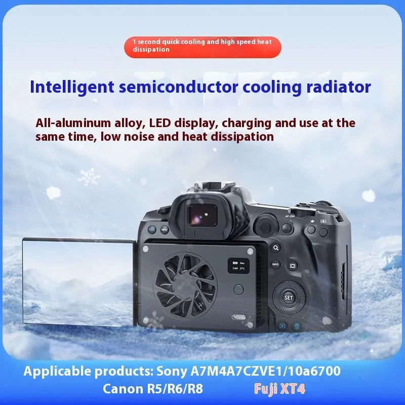 Black aluminium computer cooling radiator measuring 89mm x 52mm with attached power cord