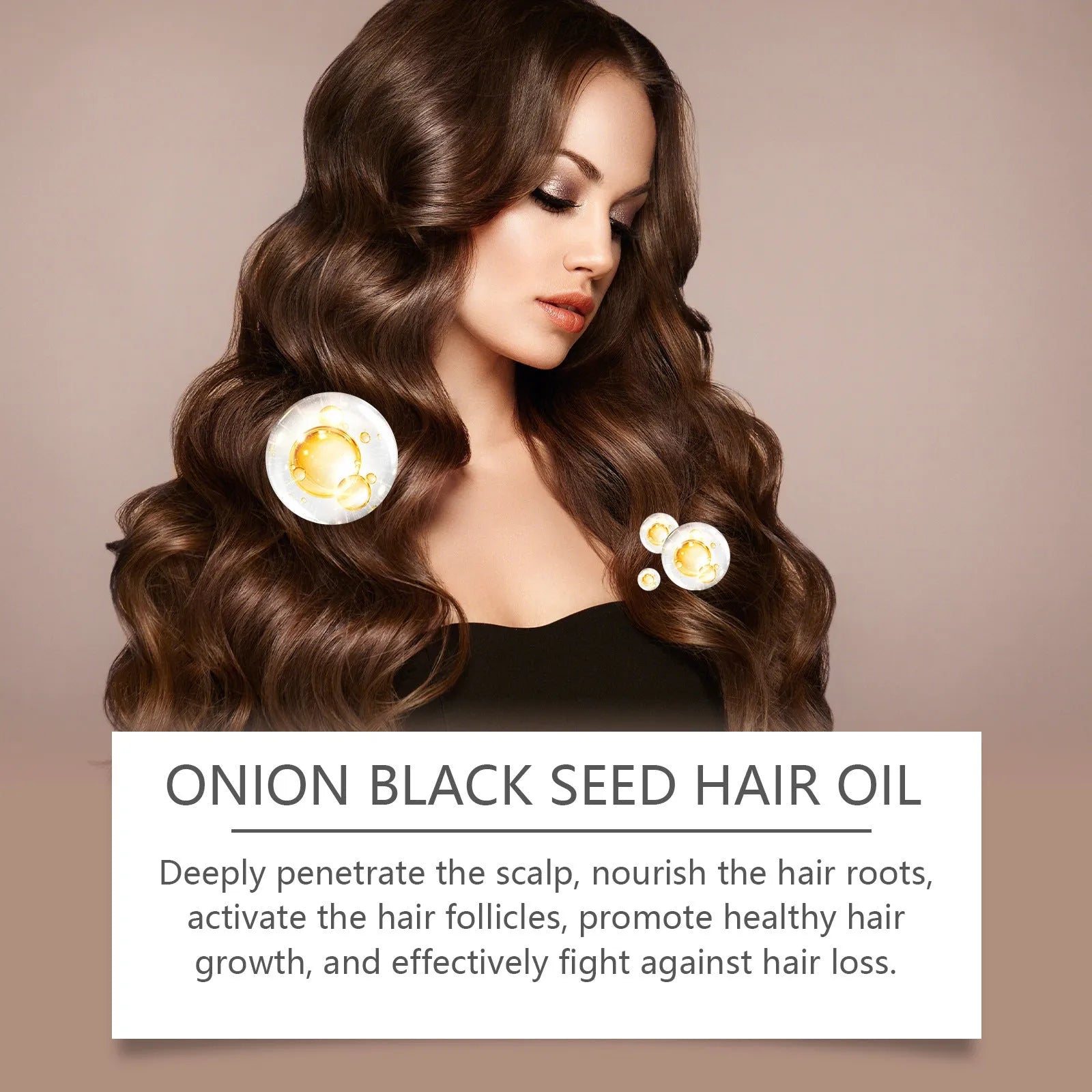 100ml hair care essential oil bottle with accessories for nourishing hair treatment