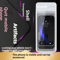 White stainless steel timing mobile phone self-discipline box with rechargeable feature