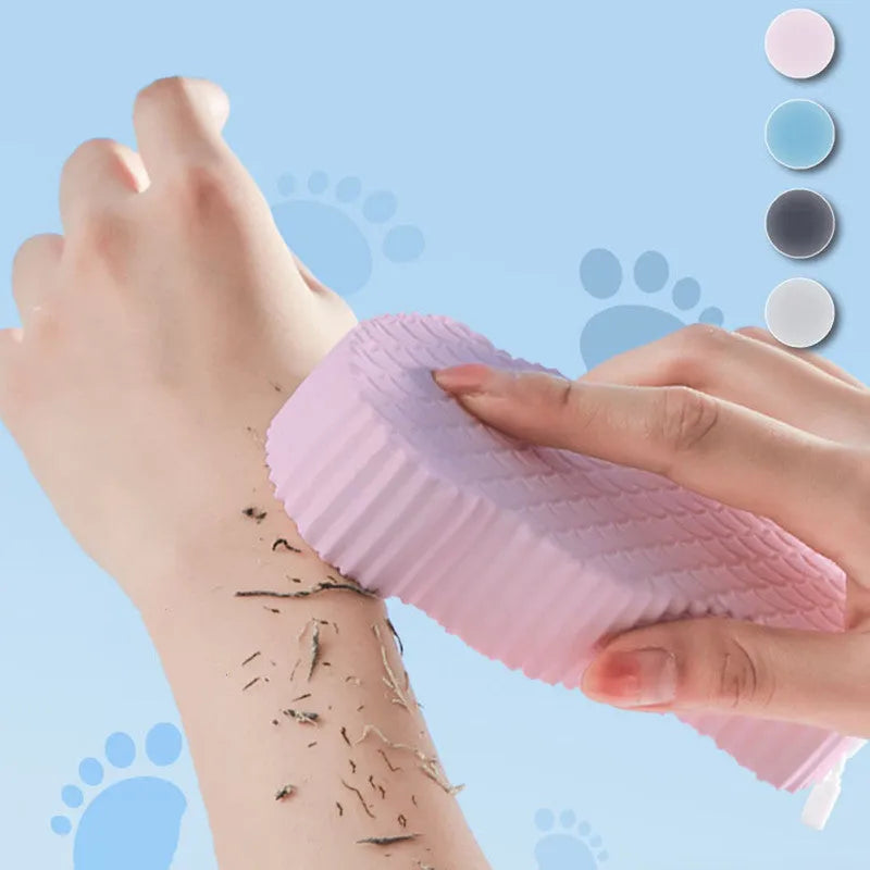 3D fish scale pattern bath sponge ball in super-soft sponge material for gentle body exfoliation