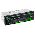 Car radio MP3 player with Bluetooth, USB/TF slots, LCD display, and front panel controls