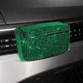 Covered plastic car ashtray with air outlet design in diamond series colours measuring 10x7x5cm
