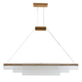 Modern minimalist glass pendant lamp with iron construction for restaurant and bar lighting