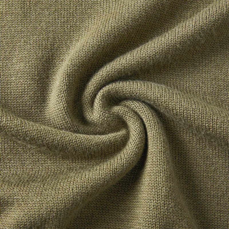 Men's slim fit casual pullover sweater in thickened wool, shown in a choice of colours.