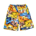 Men's floral print five-point swimming trunks in polyester fabric available in twenty-four pattern options