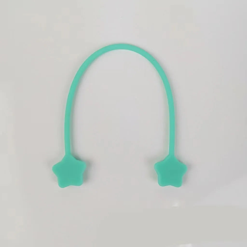 Silicone magnet cable winder organiser in various colours for headphone and computer wires