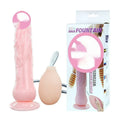 Realistic flesh-colour suction cup dildo with TPR shaft and ABS base, shown with suction cup.