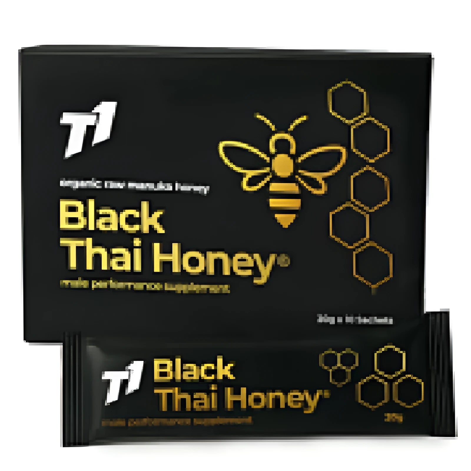 T1 Black Thai Honey product jar in black colour variant