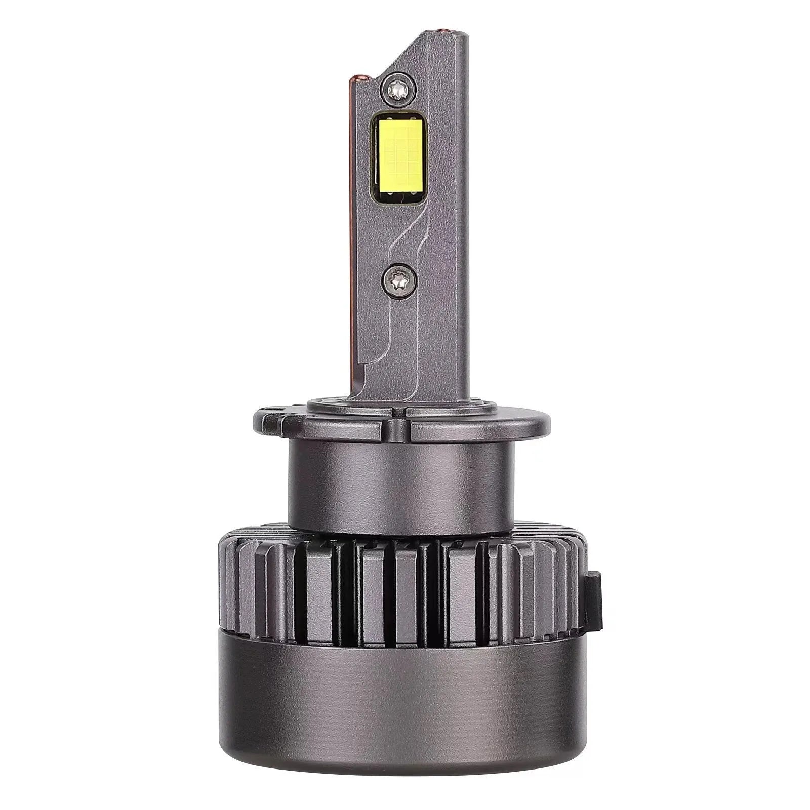 D Series LED car headlight bulb with double-sided beads and copper tubes for 12V vehicles