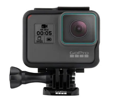 Transparent tempered glass screen protector film for GoPro Hero 5/6/7 camera lens and LCD display