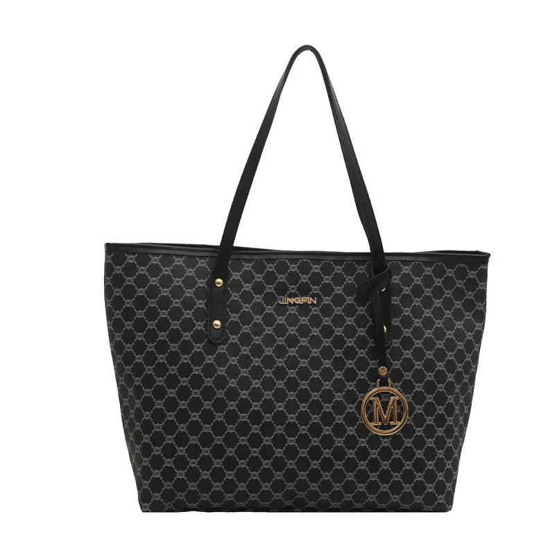PU leather shoulder bag with street style visible stitching in black, brown, grey or white colours