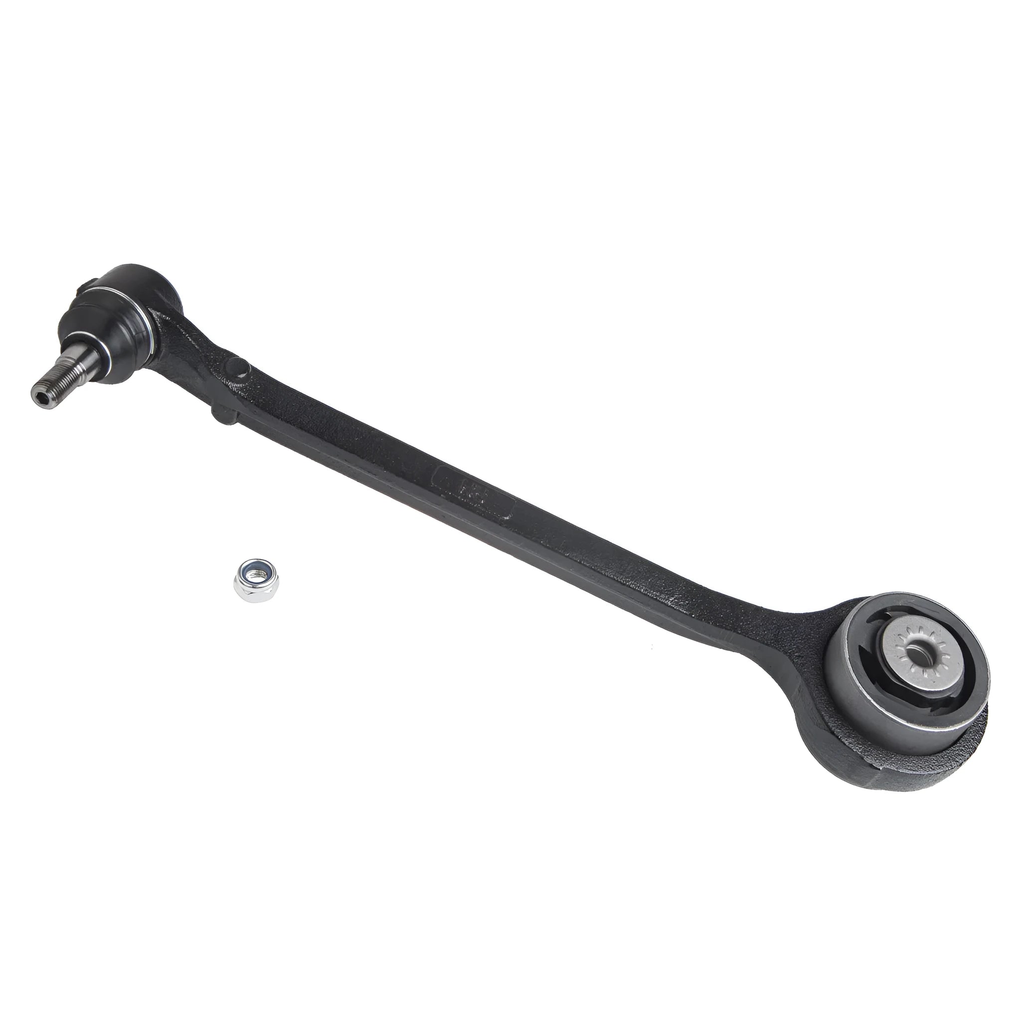 Black automotive control arm for Chrysler and Dodge vehicle suspension systems