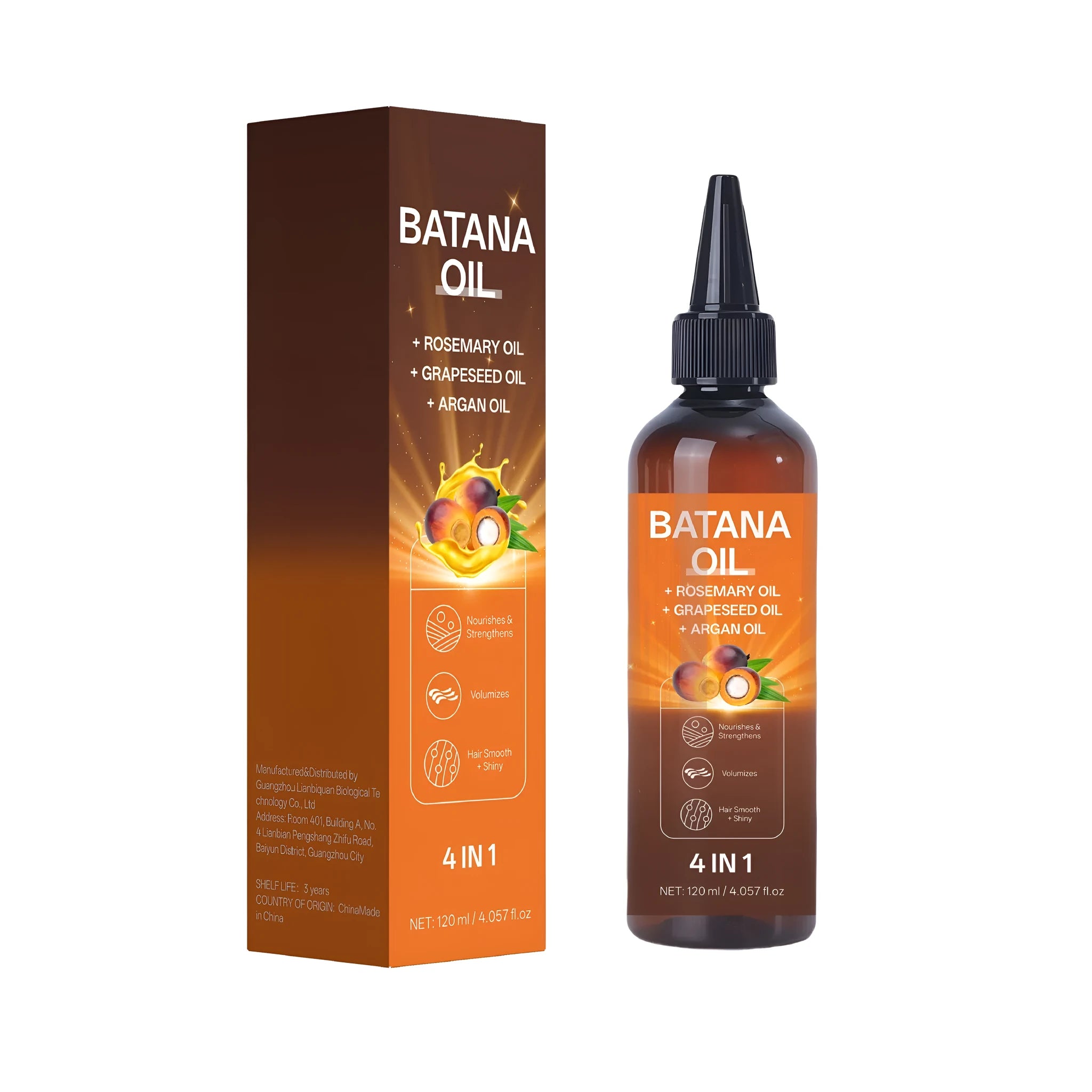 Batana styling cream treatment oil in 40x40x159mm packaging for hair moisturising and anti-fracture care