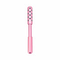 Germanium particles roller beauty massage instrument in purple colour on a white background.