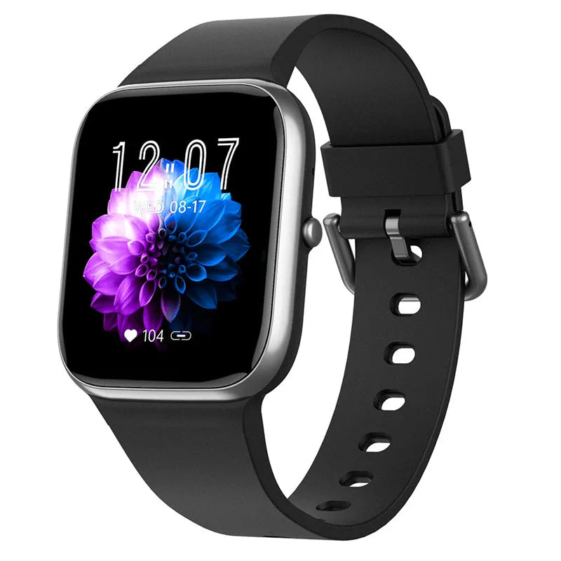 Y9Pro Smart Watch Bluetooth calling IP67 waterproof TFT screen in black shows fitness data on wrist