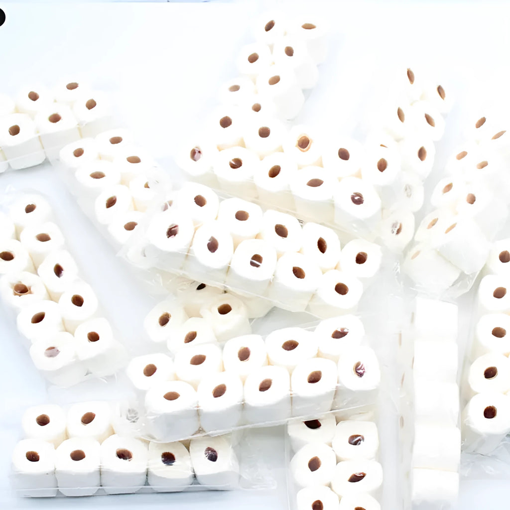 Simulated paper tissue roll model 30x15x80mm for children's dollhouse and role-play