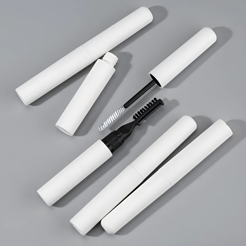Eyebrow glue kit with brush applicator for shaping natural wild eyebrows