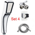 Orange hand-held pressurised shower head with rain function for normal temperature water