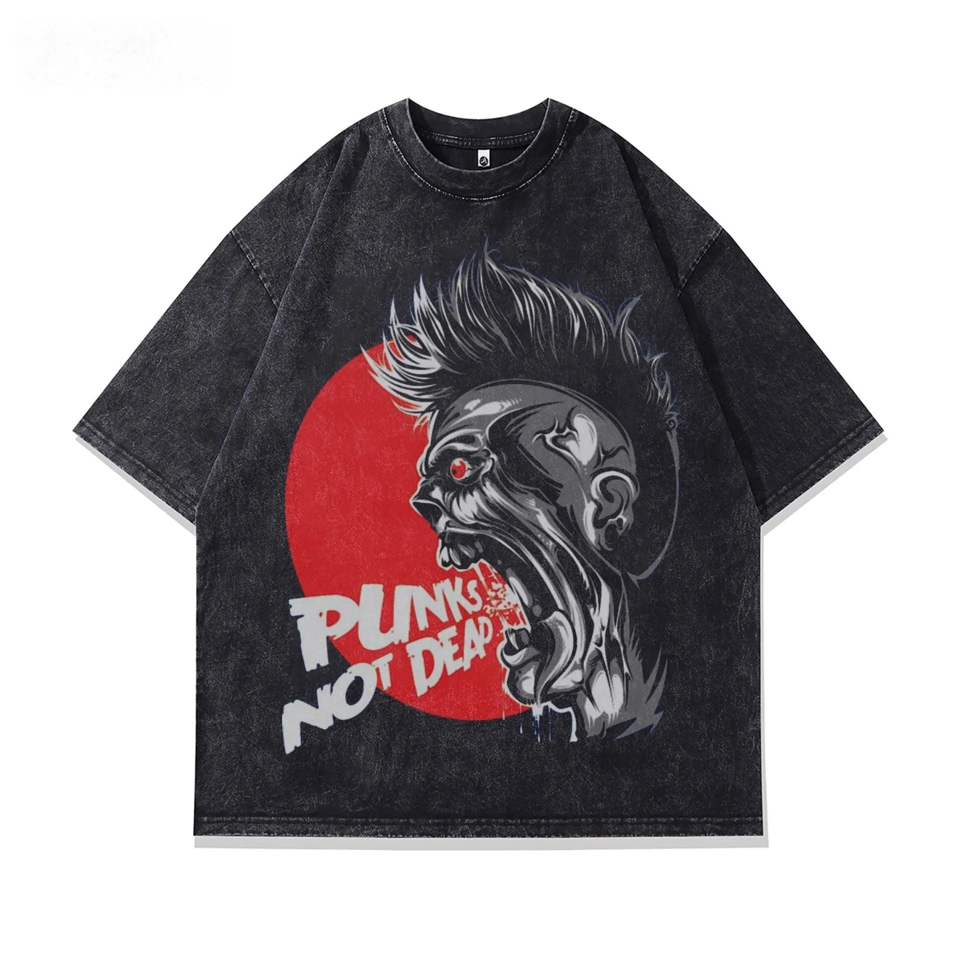 Men's loose fit short sleeve T-shirt with character print in style03916 colour