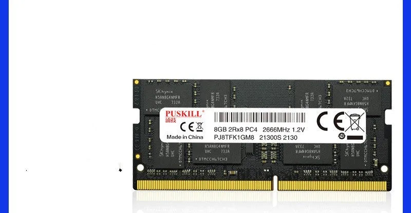 DDR4 notebook memory module with 260-pin SO-DIMM connector for laptop upgrades