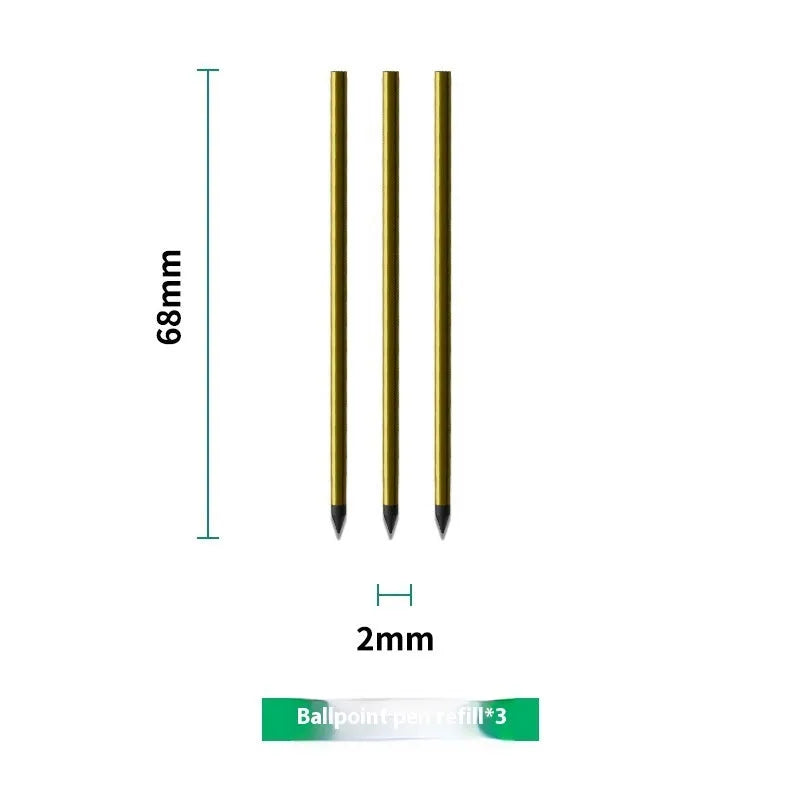 Loose Spiral Notebook Filling Paper refill core with 64 pages and metal pen refills for 6-hole binders