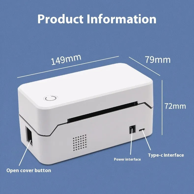 Thermal Express Single Electronic Surface Printer model TDL401H with compact dimensions