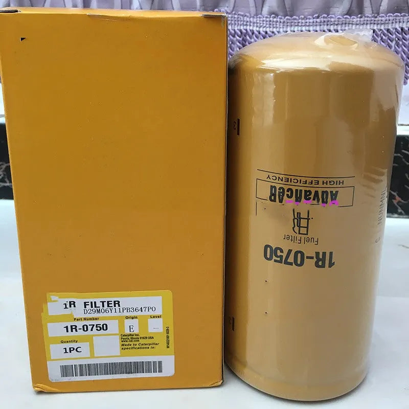 1R-0750 diesel fuel filter replacement element with filter paper construction