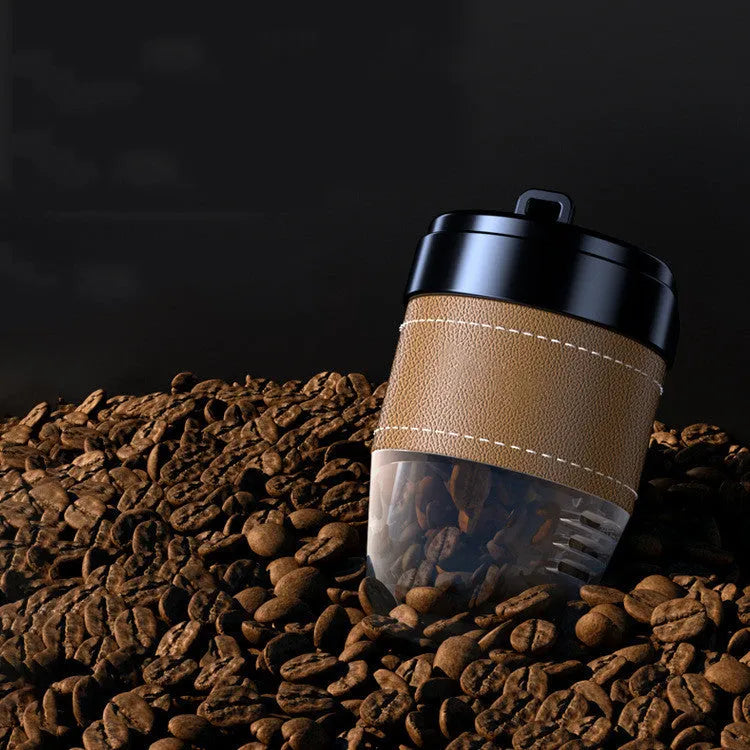 Car perfume air freshener shaped like a coffee cup with coffee beans fragrance in choice of five colours